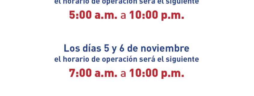 Horario de operación del Metro de Panamá por fiestas patrias – El Metro de  Panamá