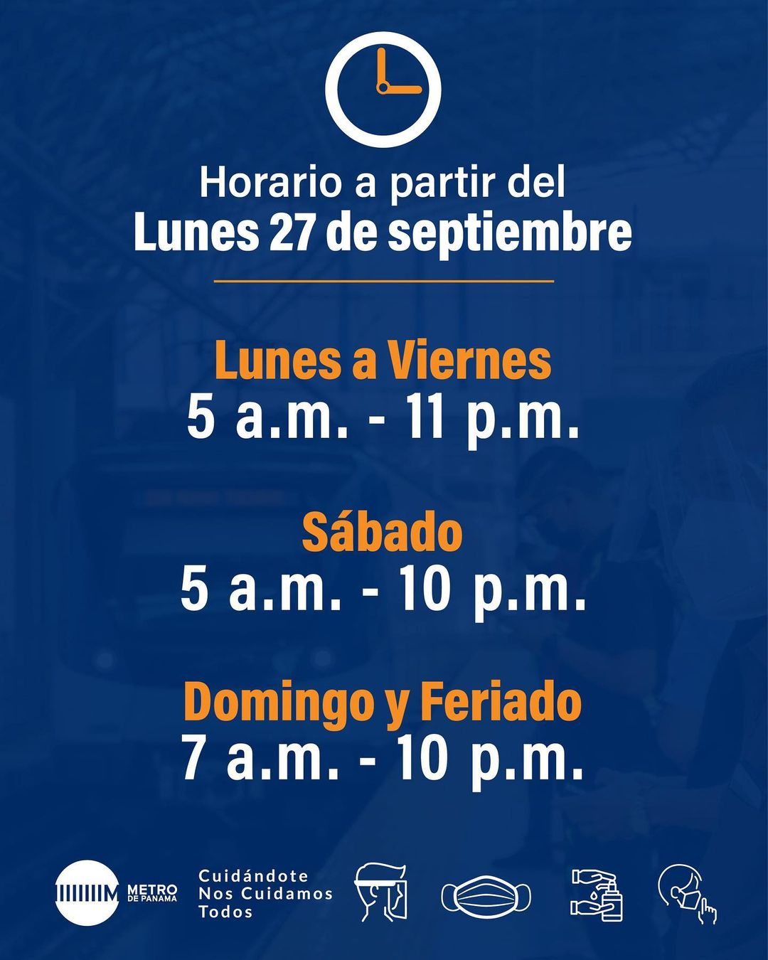 Horario de Operación – El Metro de Panamá Horario de Operación – El Metro de Panamá